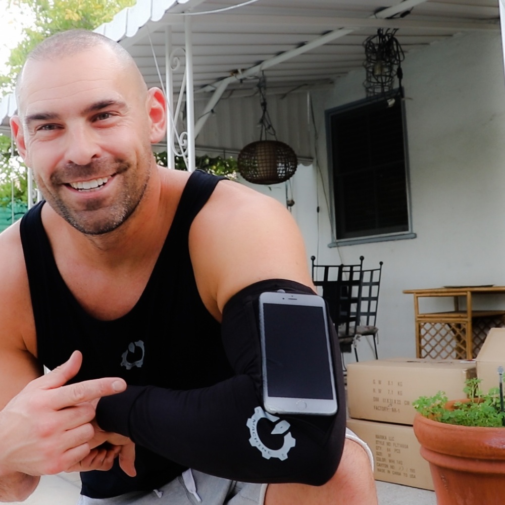 Men's Sports Arm Sleeve that holds your Phone